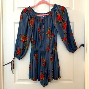 Free people extra small floral romper